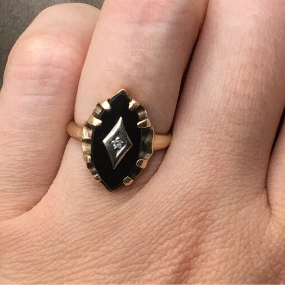 10k vintage Art Deco ring - Picture 8 of 10